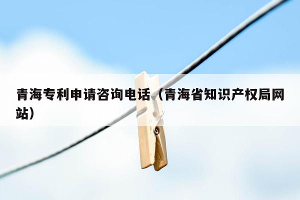 青海专利申请咨询电话（青海省知识产权局网站）