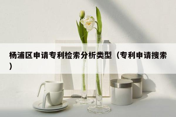 杨浦区申请专利检索分析类型（专利申请搜索）