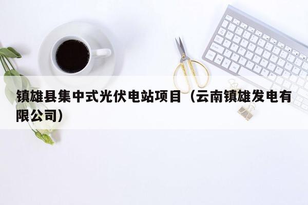 镇雄县集中式光伏电站项目（云南镇雄发电有限公司）