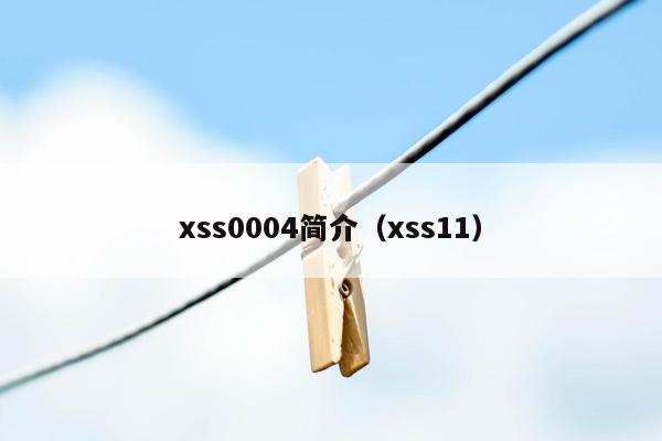 xss0004简介（xss11）
